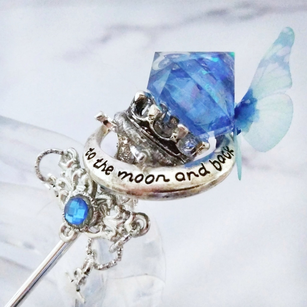 上級魔法の杖 全7色 かんざし ドール小物 オブジェ ハイウィザード専用 シルバー 687〜693