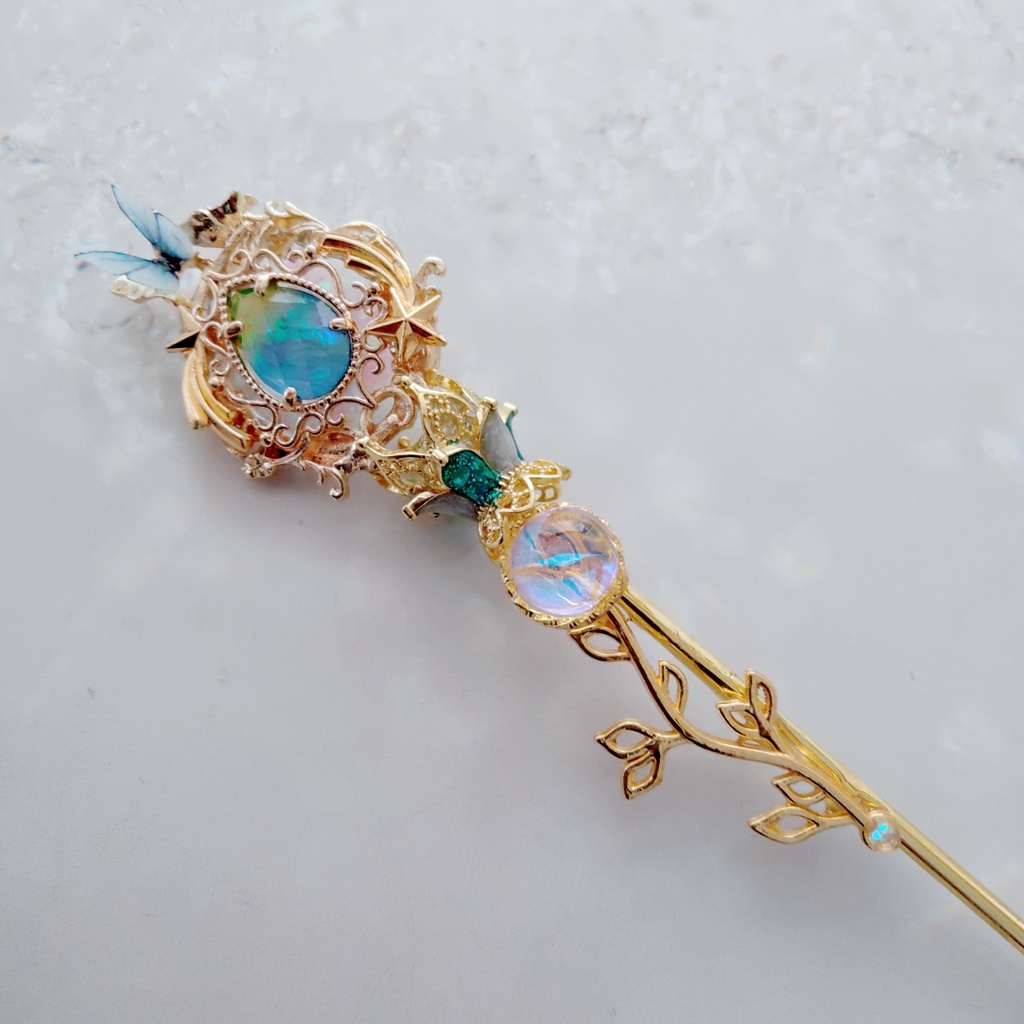 天地の杖 上級魔法 全3色 かんざし ドール小物 オブジェ ハイウィザード専用 ゴールド 729〜731