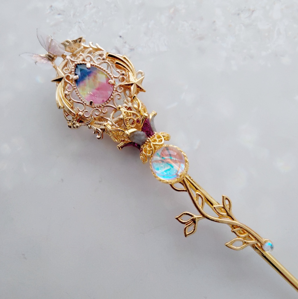 天地の杖 上級魔法 全3色 かんざし ドール小物 オブジェ ハイウィザード専用 ゴールド 729〜731