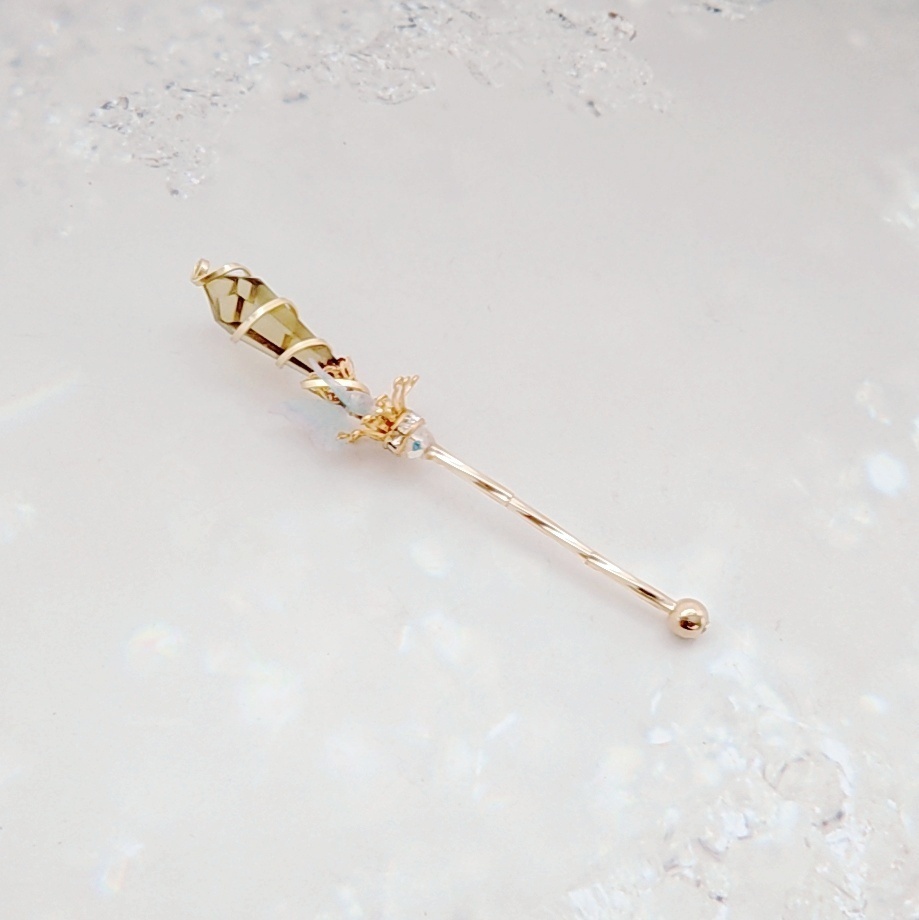 ドール用アイテム オブジェ インテリア 螺旋を描く願いの杖 ミニチュアver ゴールド 760〜765