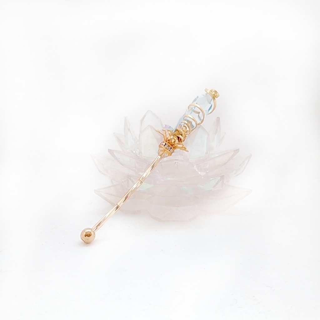 ドール用アイテム オブジェ インテリア 螺旋を描く願いの杖 ミニチュアver ゴールド 760〜765