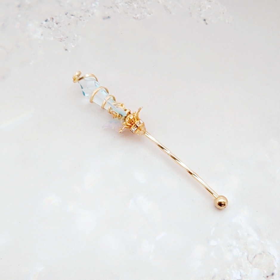 ドール用アイテム オブジェ インテリア 螺旋を描く願いの杖 ミニチュアver ゴールド 760〜765