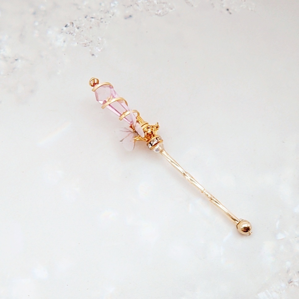 ドール用アイテム オブジェ インテリア 螺旋を描く願いの杖 ミニチュアver ゴールド 760〜765