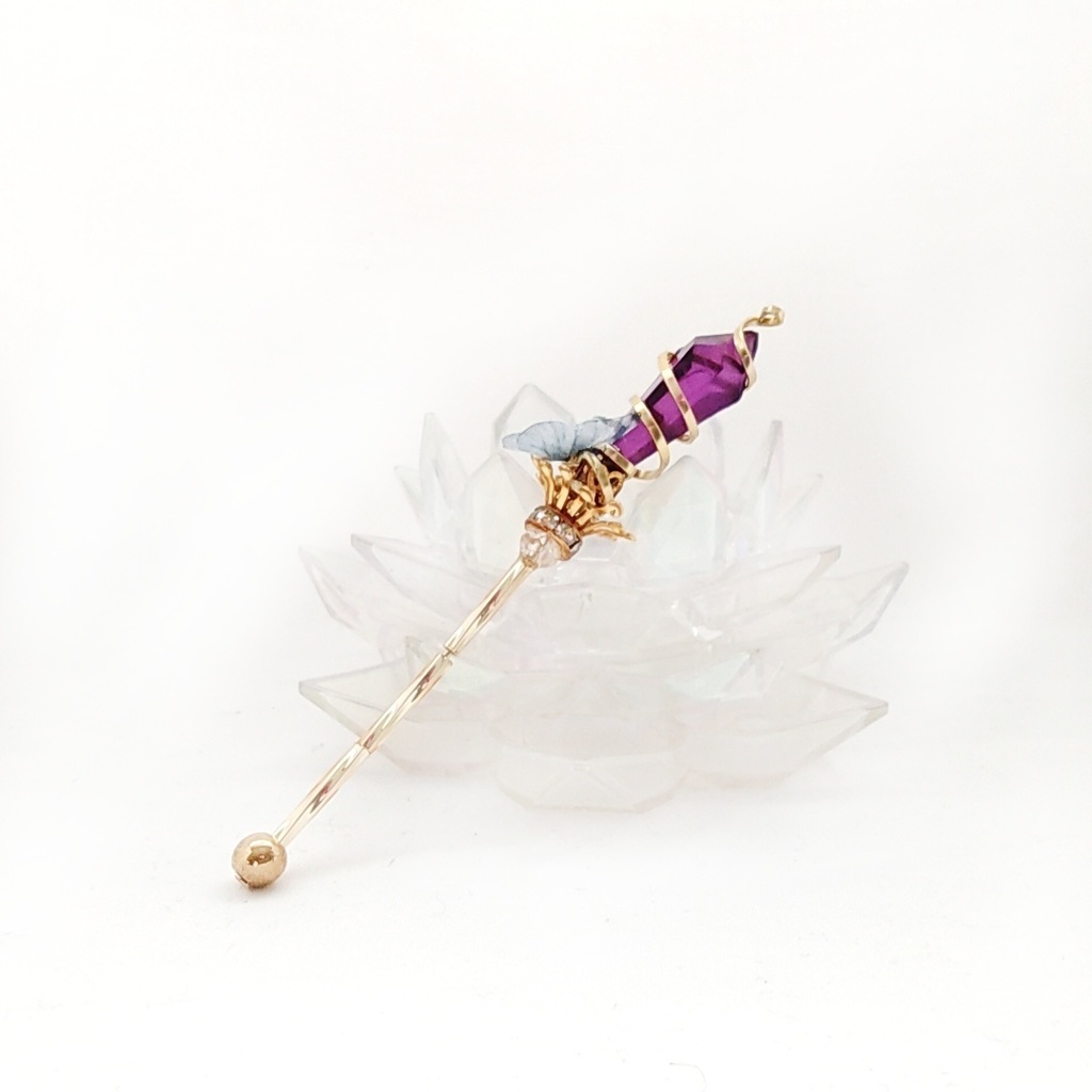 ドール用アイテム オブジェ インテリア 螺旋を描く願いの杖 ミニチュアver ゴールド 760〜765