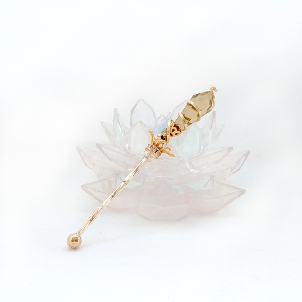 ドール用アイテム オブジェ インテリア 螺旋を描く願いの杖 ミニチュアver ゴールド 760〜765