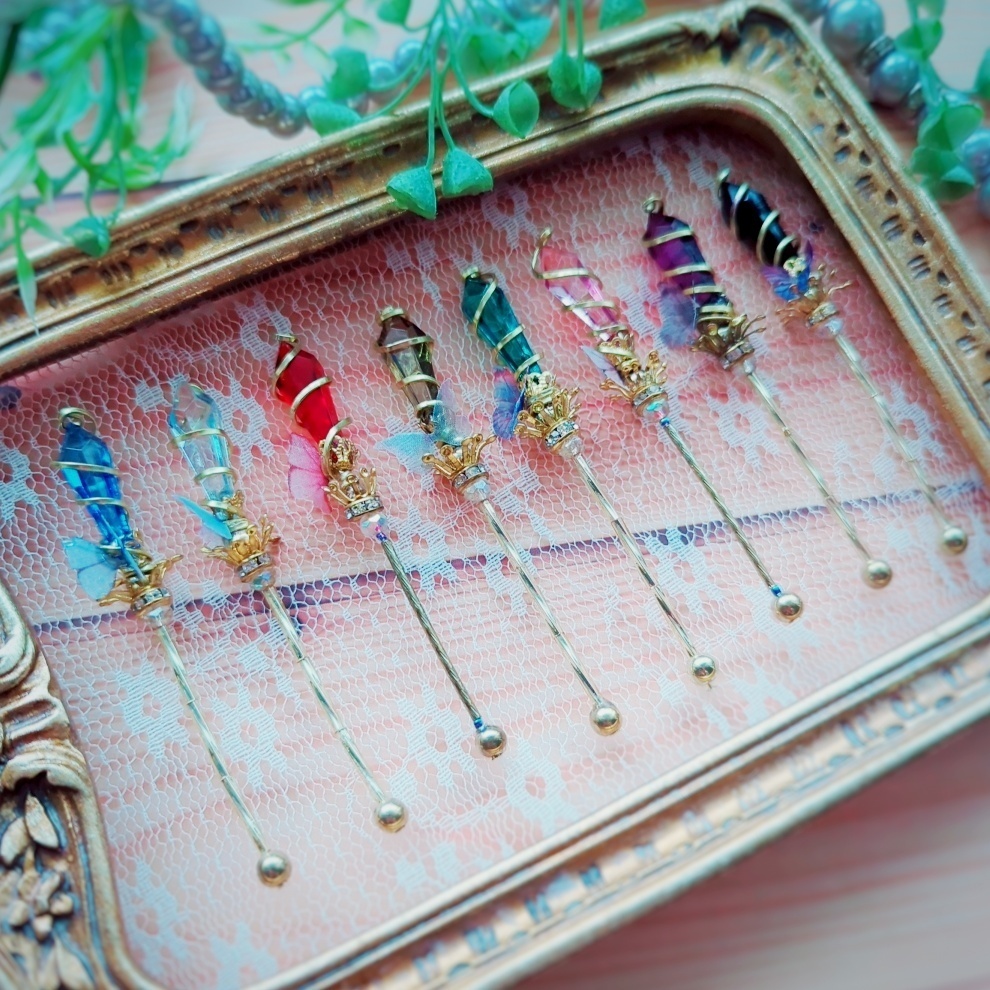 ドール用アイテム インテリア 螺旋を描く願いの杖 ミニチュアver 全8色 ゴールド 760〜765 912 920