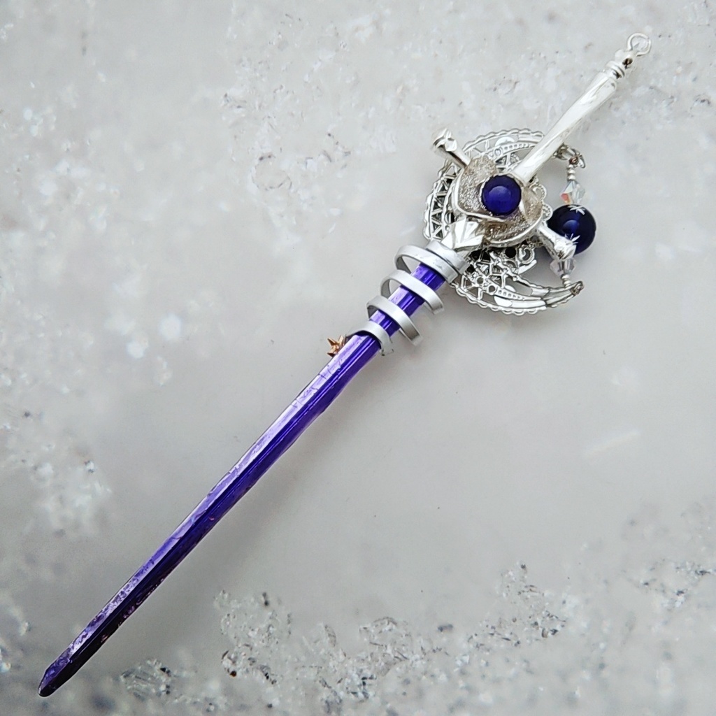 ドール用アイテム オブジェ インテリア 星屑の剣 ミッドナイトブルー エメラルド シルバー 775 776