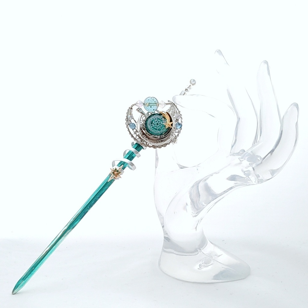 ドール用アイテム オブジェ インテリア 星屑の剣 ミッドナイトブルー エメラルド シルバー 775 776