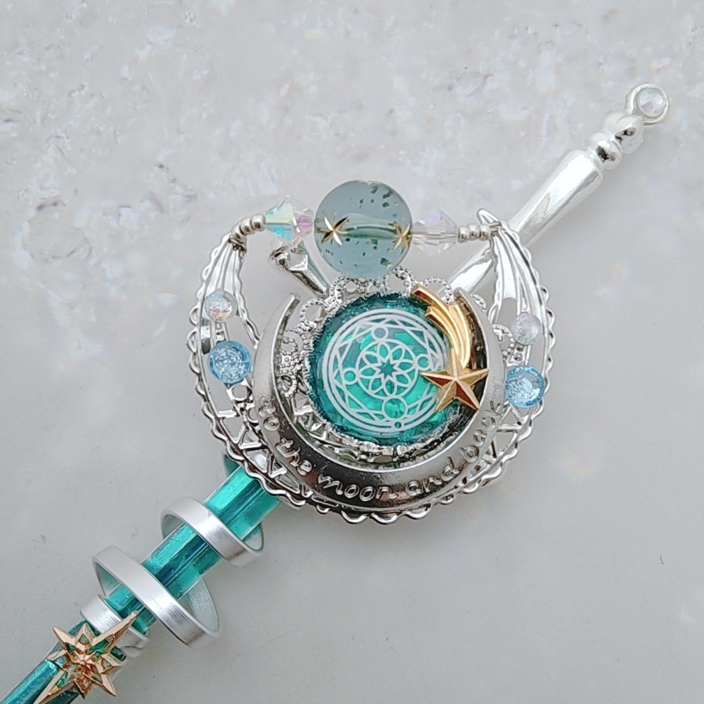 ドール用アイテム オブジェ インテリア 星屑の剣 ミッドナイトブルー エメラルド シルバー 775 776