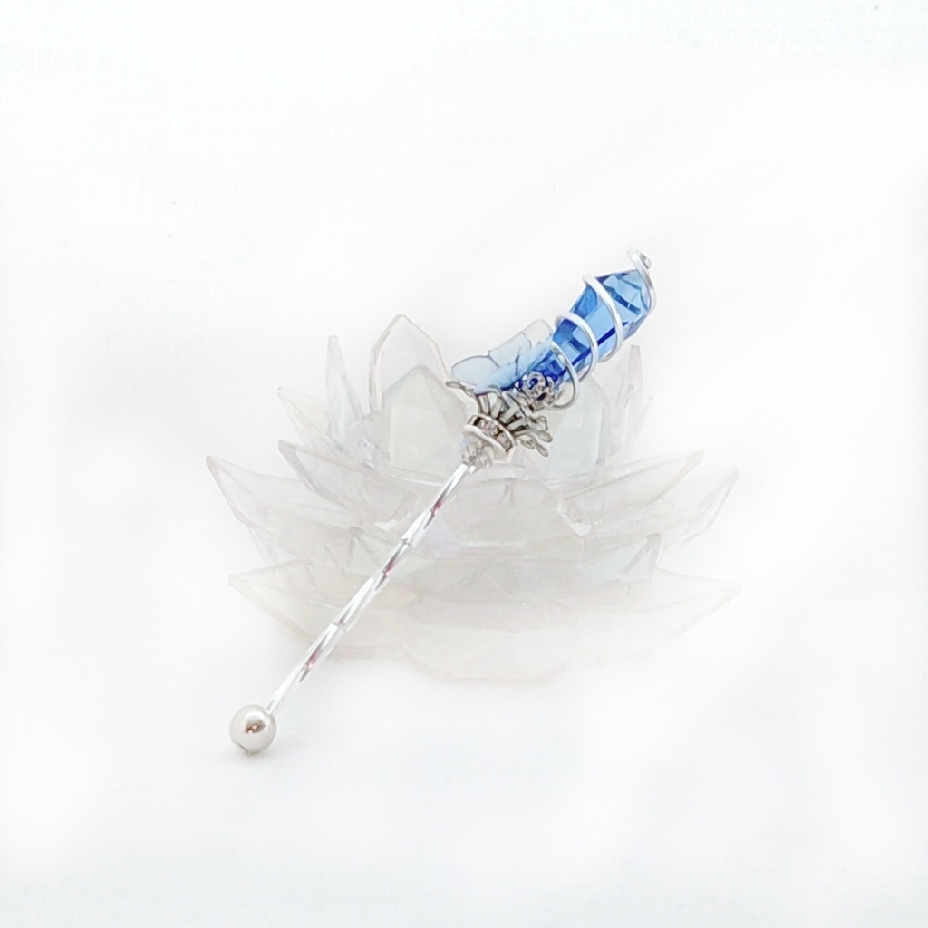 ドール用アイテム オブジェ インテリア 螺旋を描く願いの杖 ミニチュアver 全6色 シルバー