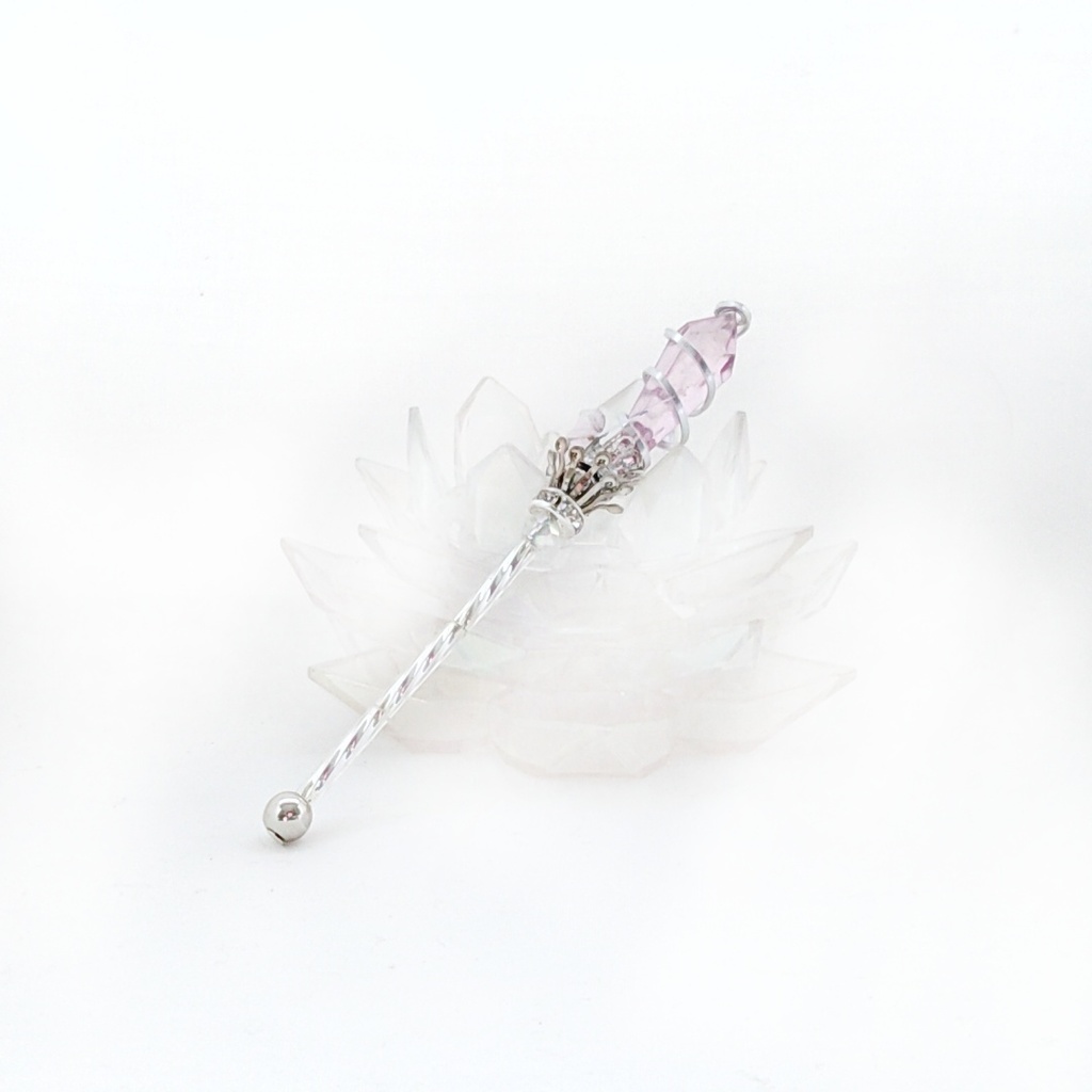 ドール用アイテム オブジェ インテリア 螺旋を描く願いの杖 ミニチュアver 全6色 シルバー