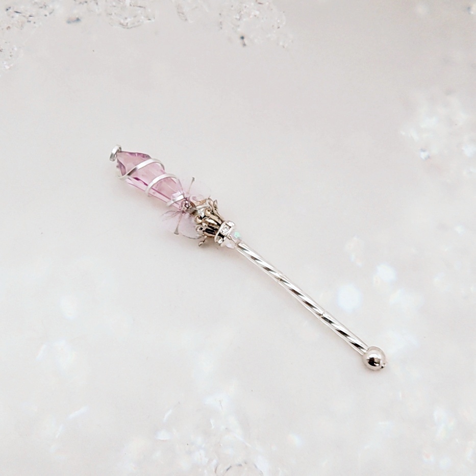 ドール用アイテム オブジェ インテリア 螺旋を描く願いの杖 ミニチュアver 全6色 シルバー