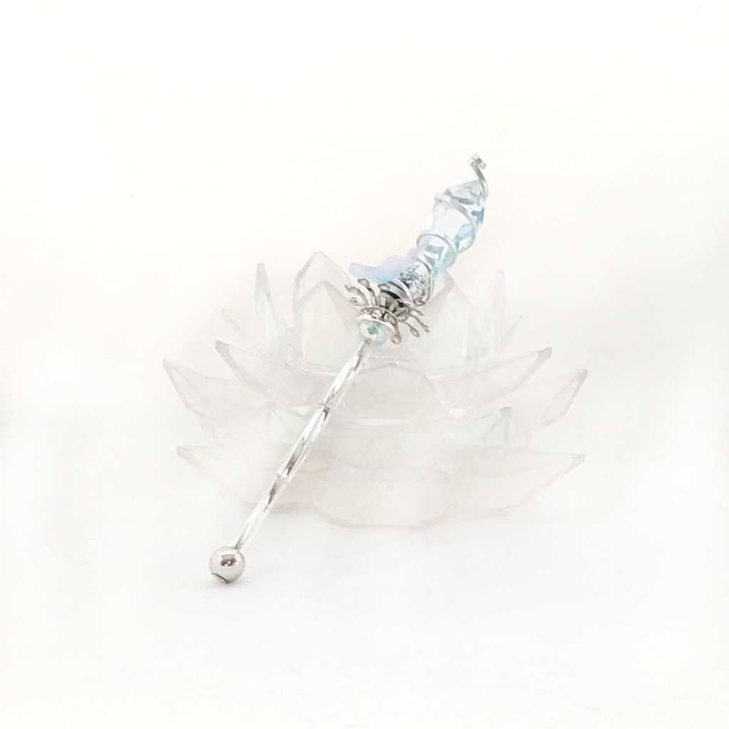 ドール用アイテム オブジェ インテリア 螺旋を描く願いの杖 ミニチュアver 全6色 シルバー