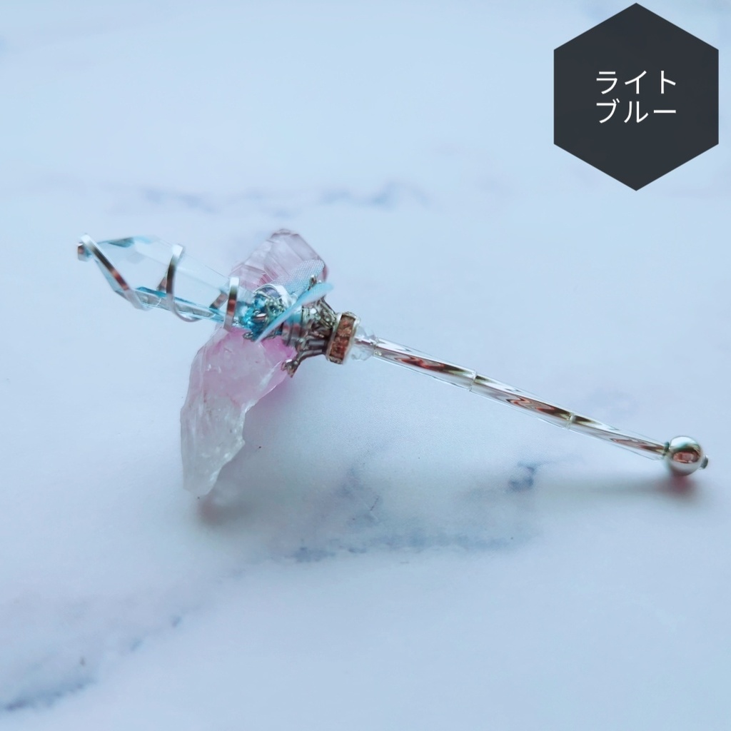 ドール用アイテム オブジェ インテリア 螺旋を描く願いの杖 ミニチュアver 全8色 シルバー 778〜783 913 921