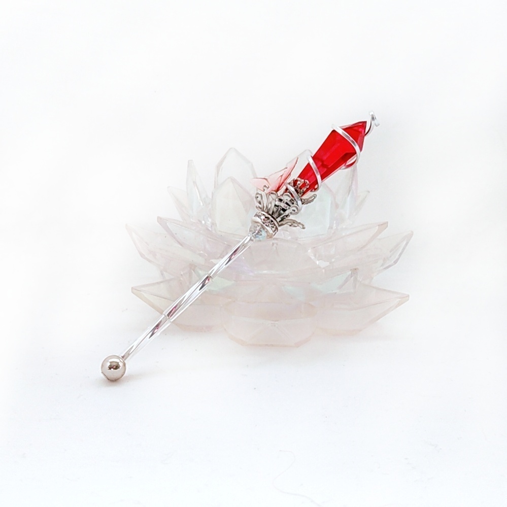 ドール用アイテム オブジェ インテリア 螺旋を描く願いの杖 ミニチュアver 全6色 シルバー