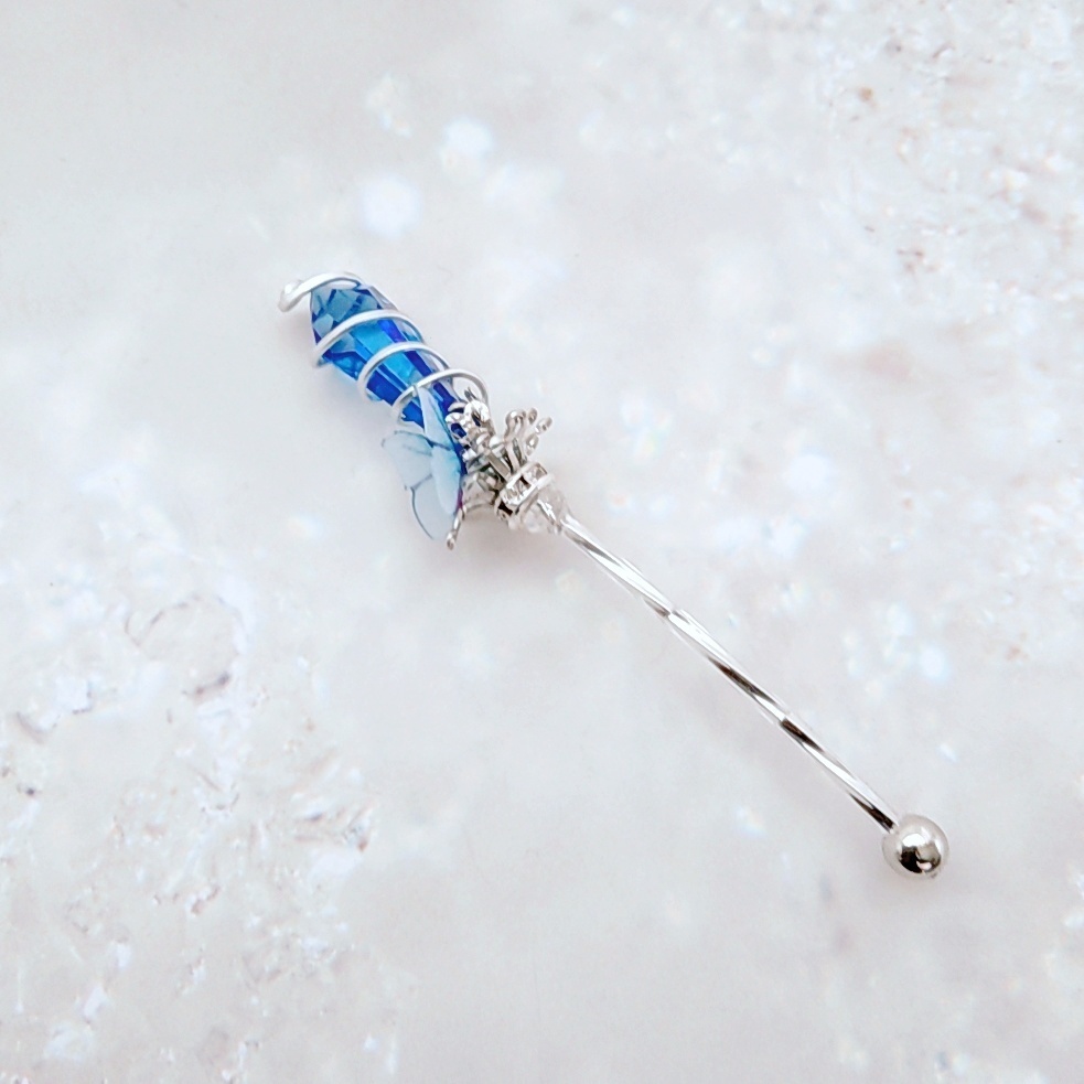 ドール用アイテム オブジェ インテリア 螺旋を描く願いの杖 ミニチュアver 全6色 シルバー