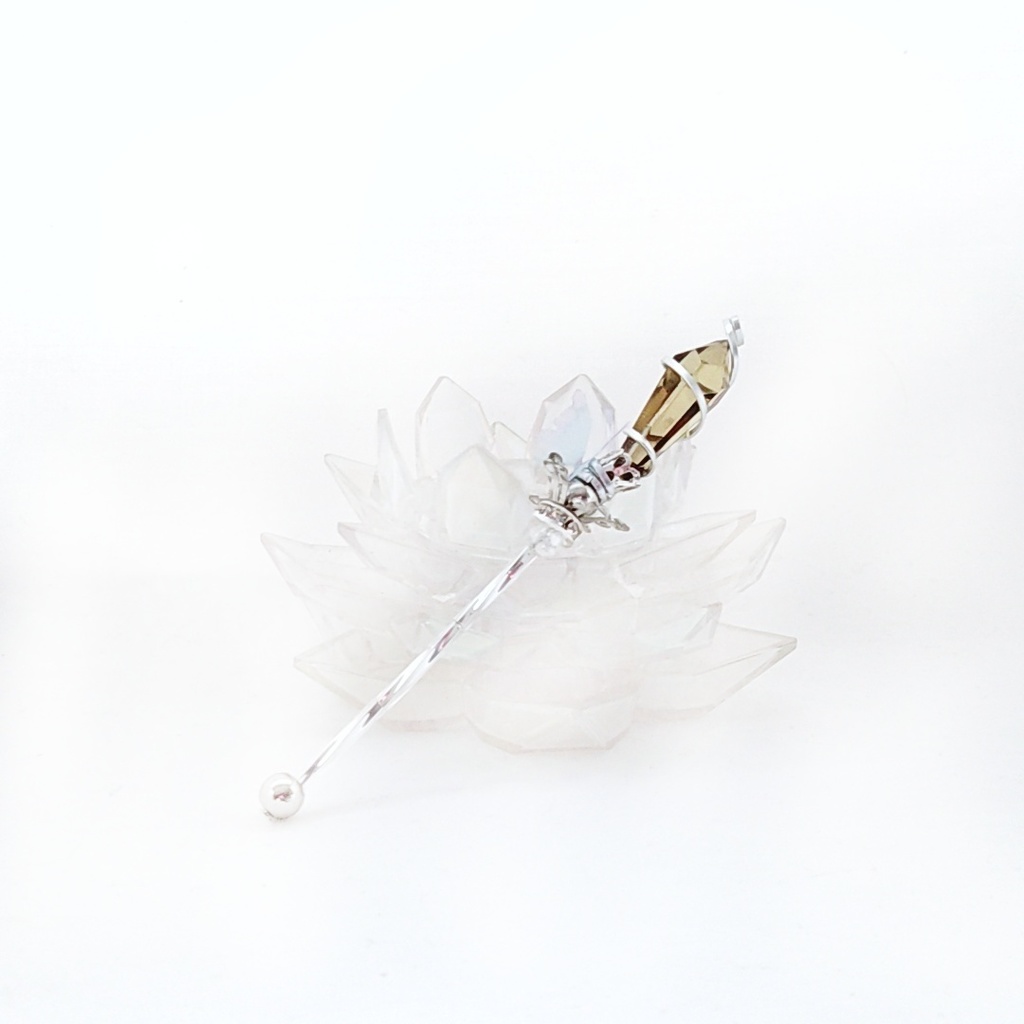 ドール用アイテム オブジェ インテリア 螺旋を描く願いの杖 ミニチュアver 全6色 シルバー