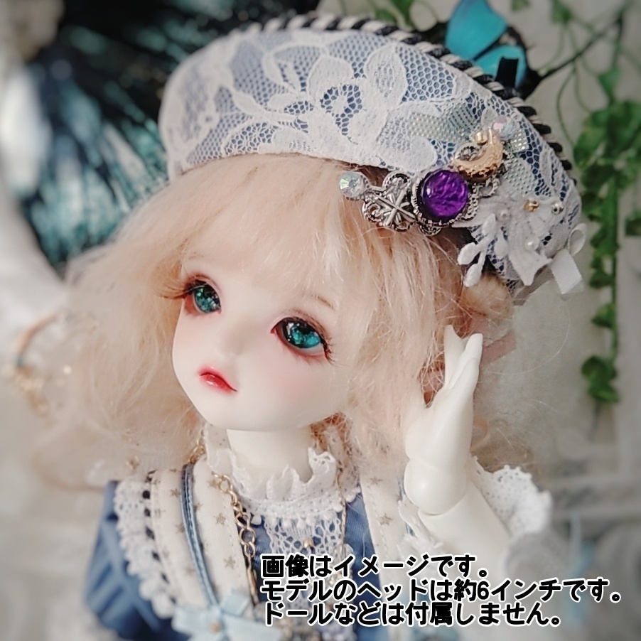 ドール 人間用 ミニヘアクリップ ブルー スカイブルー レッド パープル ゴールド 815〜818