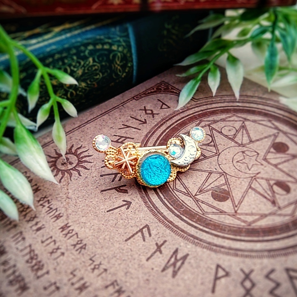 ドール 人間用 ミニヘアクリップ ブルー スカイブルー レッド パープル ゴールド 815〜818