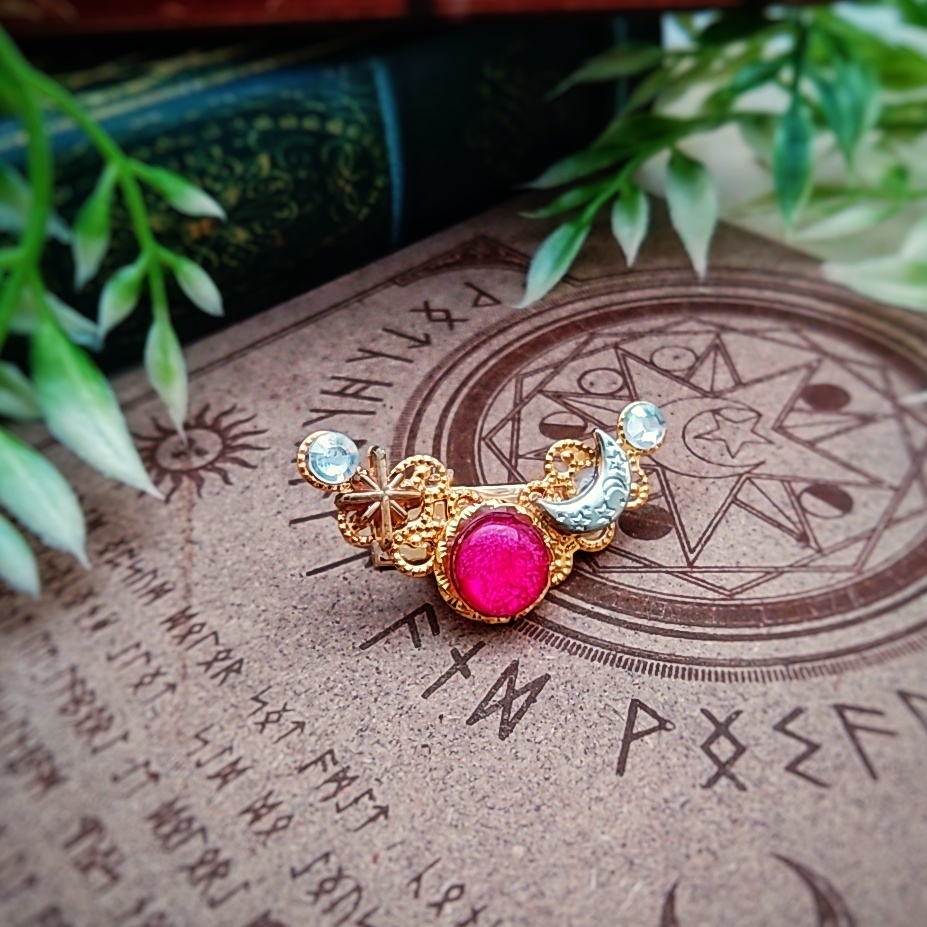 ドール 人間用 ミニヘアクリップ ブルー スカイブルー レッド パープル ゴールド 815〜818