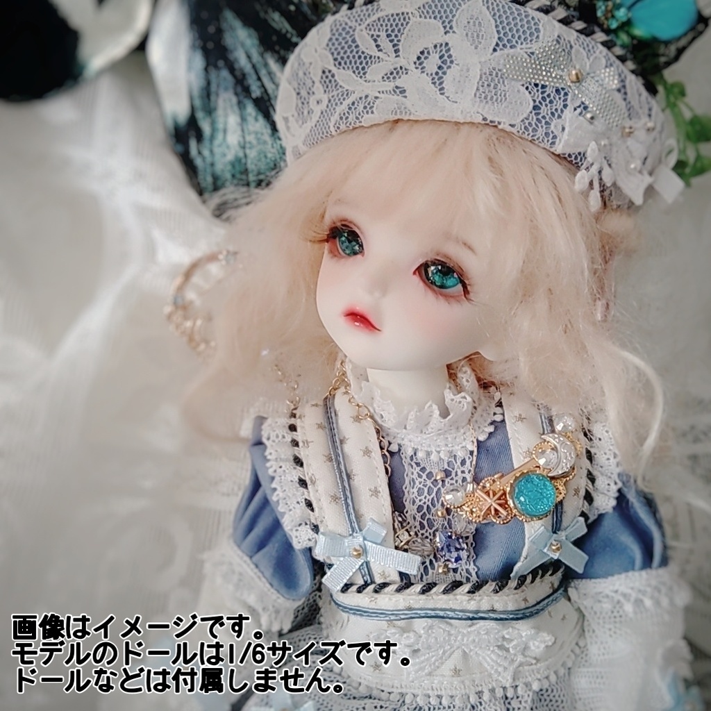 ドール 人間用 ミニヘアクリップ ブルー スカイブルー レッド パープル シルバー 819〜822