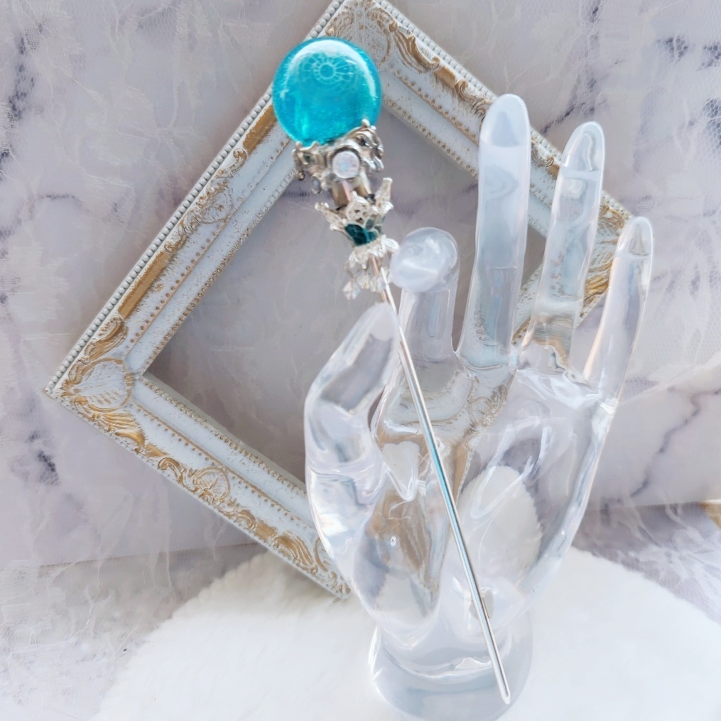 魔力(電池)で光る! 魔法陣の杖 シルバー 全3色 上級魔法 ハイウィザード専用 880〜882