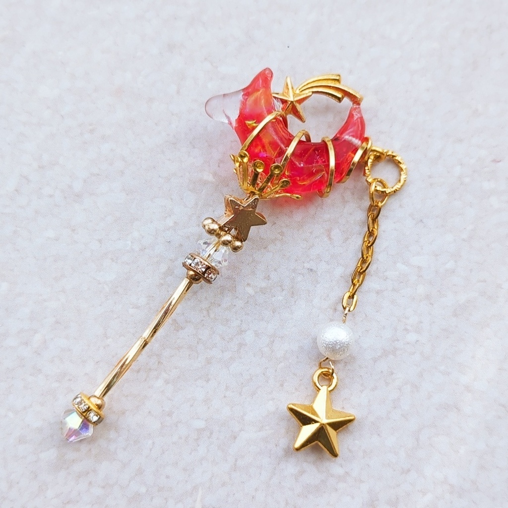 月の杖 ミニチュアver アクセサリーに改造も! ドール小物 オブジェ ゴールド 全7種類 896〜901