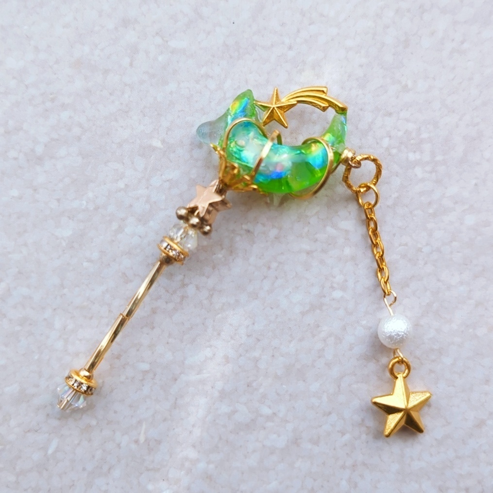 月の杖 ミニチュアver アクセサリーに改造も! ドール小物 オブジェ ゴールド 全7種類 896〜901