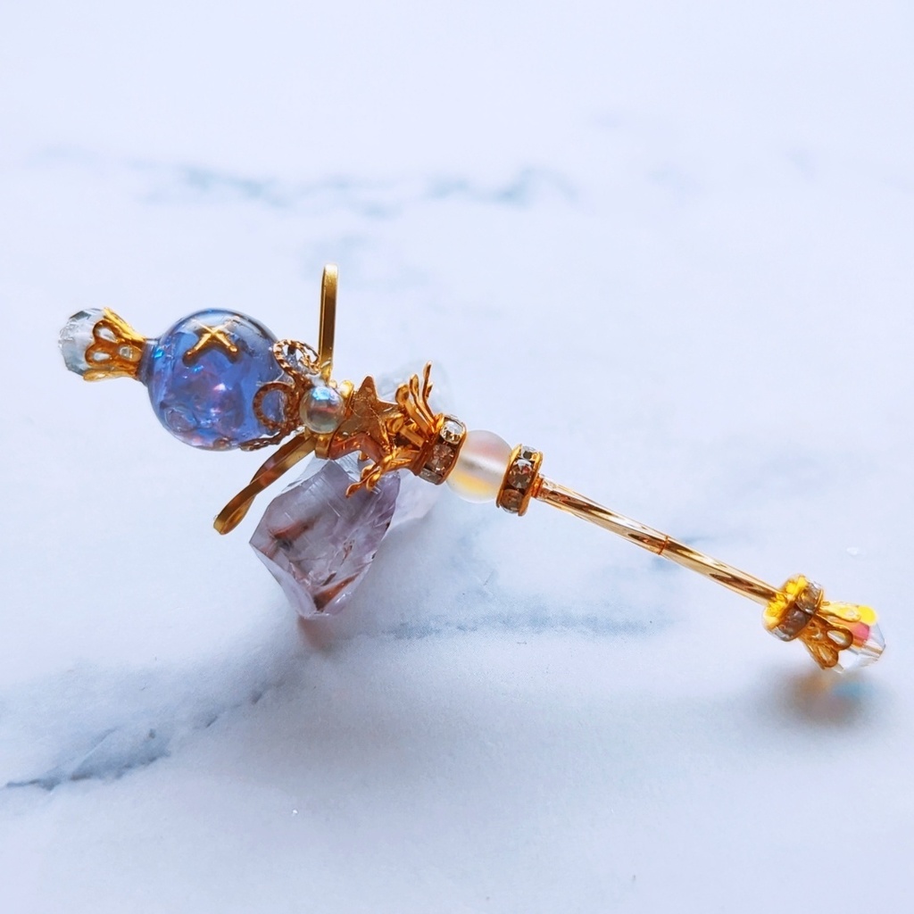 閉じ込められた宇宙の杖 上級魔法 ドール ミニチュア ゴールド シルバー 914〜919