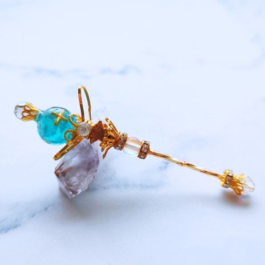 閉じ込められた宇宙の杖 上級魔法 ドール ミニチュア ゴールド シルバー 914〜919