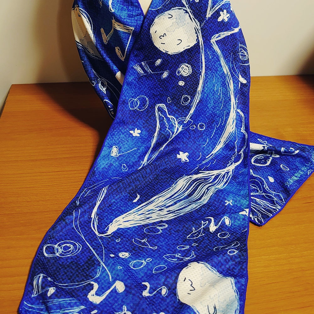 北海の魔獣あざらしさん ひんやりタオル(クジラと歌う)