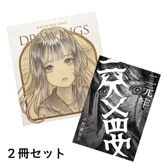 色紙画集『DRAWINGS』・創作漫画　『二元牢』２冊セット