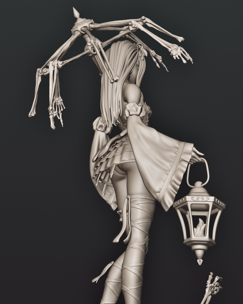 【 Goth Girl 】stl file & ctp file for 3D printing