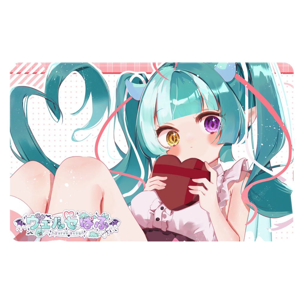 バレンタインイラストICカードステッカー(2枚1組)