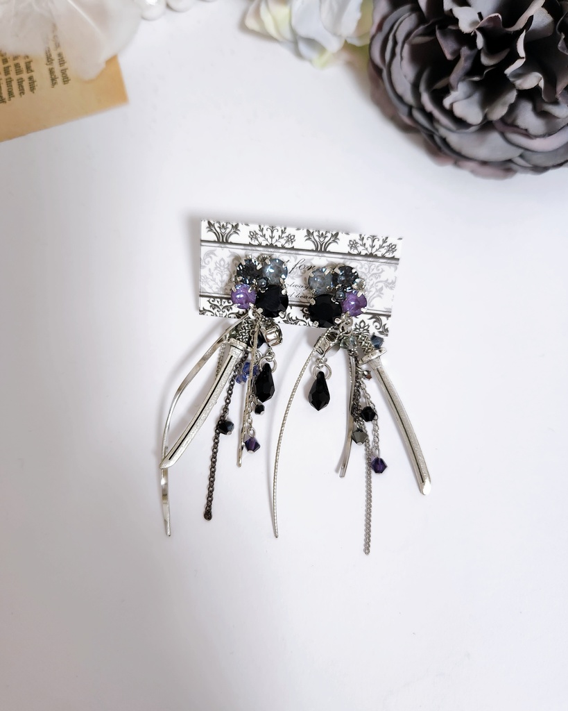 《★受注オーダー》【乃木様 オーダーページ】ビジュー2way,3wayピアス2点