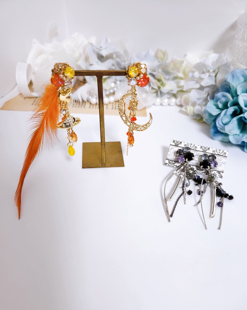 《★受注オーダー》【乃木様 オーダーページ】ビジュー2way,3wayピアス2点