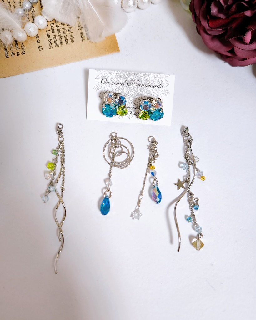 《★受注オーダー》【乃木様 オーダーページ】ビジューピアス3点