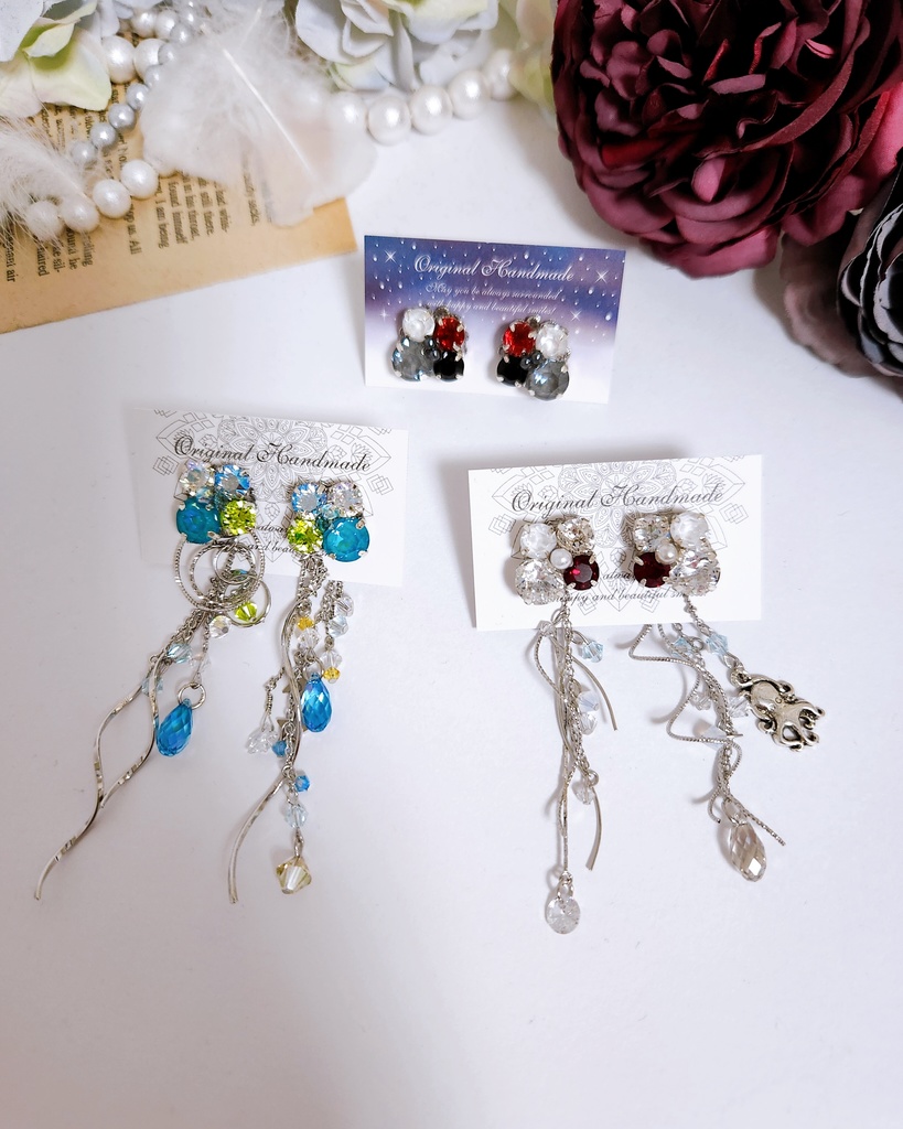 《★受注オーダー》【乃木様 オーダーページ】ビジューピアス3点