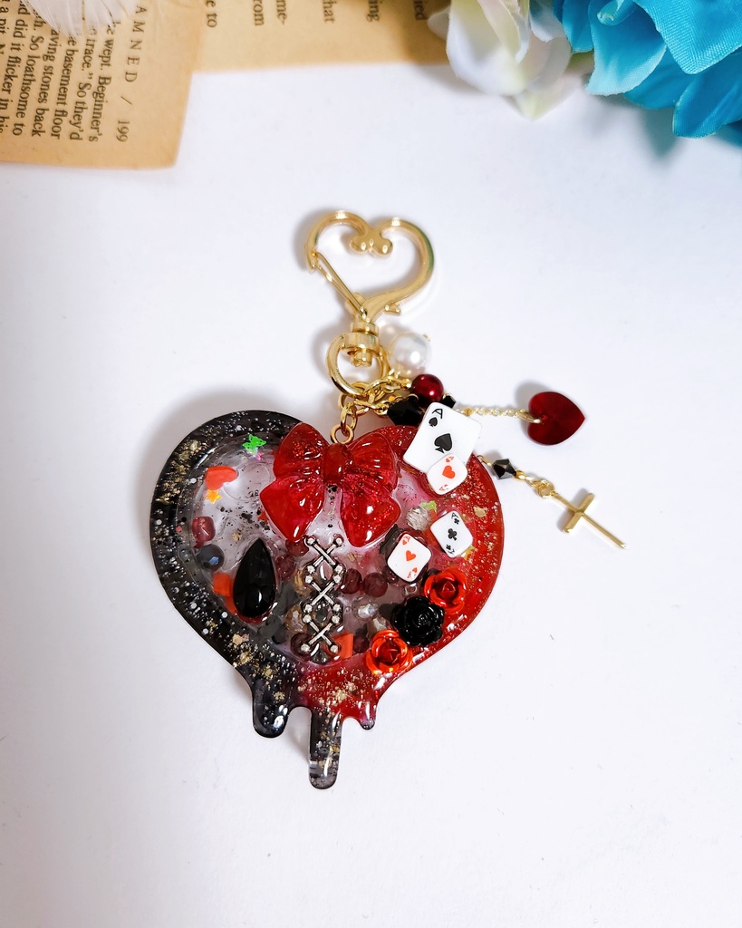 【 ~It's Show Time!!~ 】メルティーハートのシャカシャカキーホルダー -キーホルダーver.-