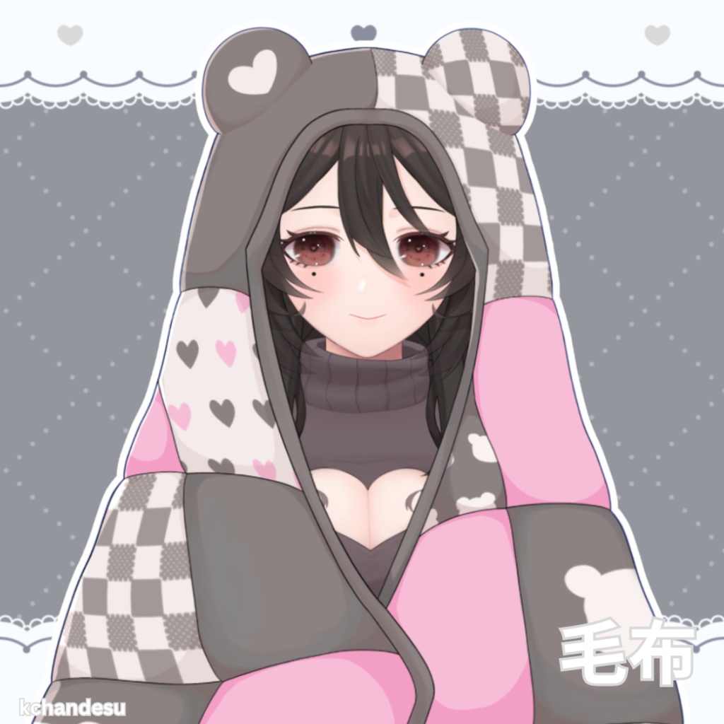 【live2d モデル】恋熊女の子 / love bear girl L2D model VTS推奨