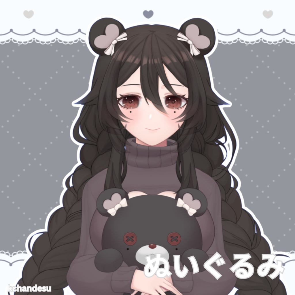 【live2d モデル】恋熊女の子 / love bear girl L2D model VTS推奨