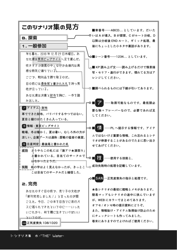 CoCシナリオ集 水 -"THE" Water-
