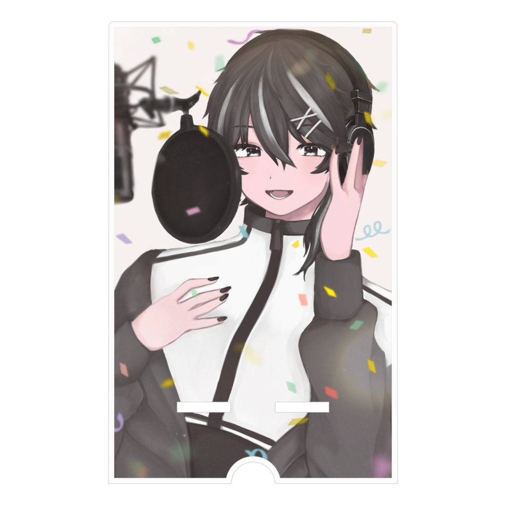 【再販】黒銀 歌流譜スマホスタンド