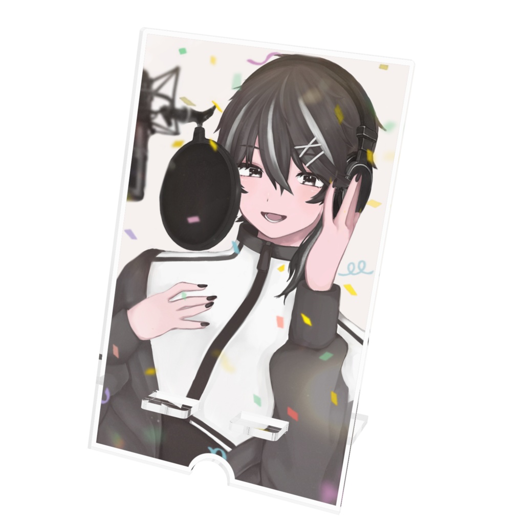 【再販】黒銀 歌流譜スマホスタンド