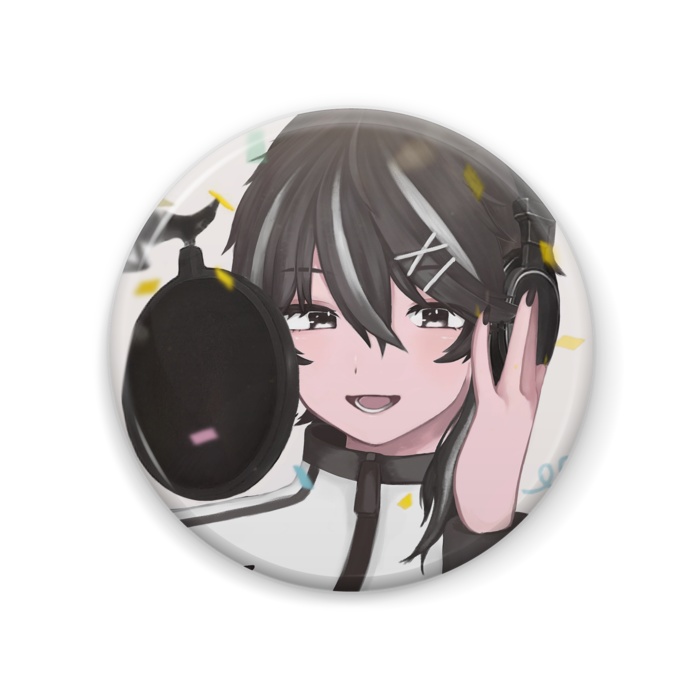 【再販】黒銀歌流譜 缶バッジ