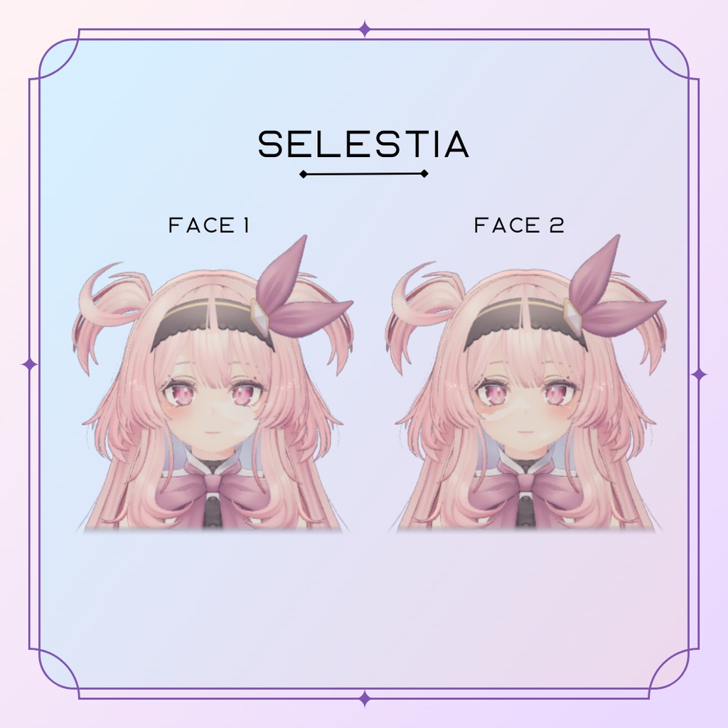 Vitiligo skin face & body - For Manuka, Airi, Selestia (2 versions set)