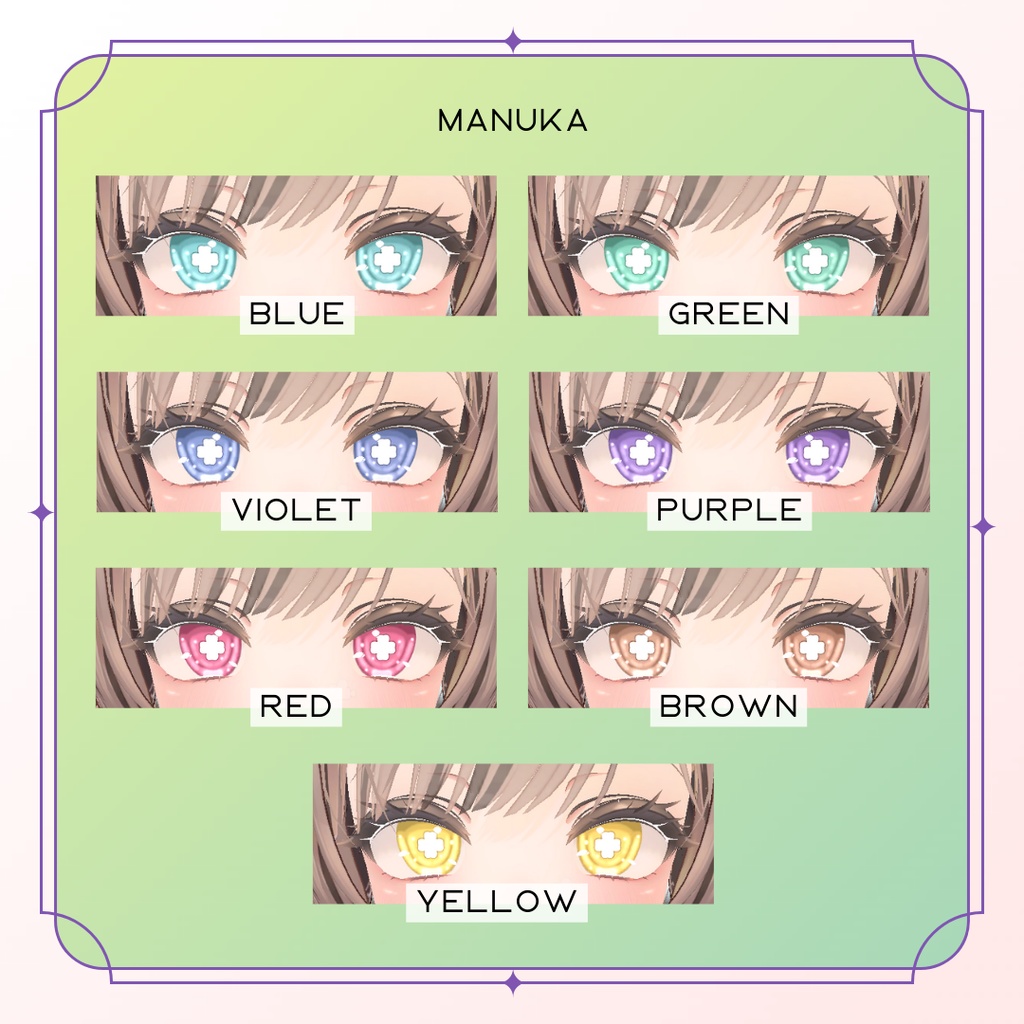 Clover Eyes - For Manuka (7 colors set)