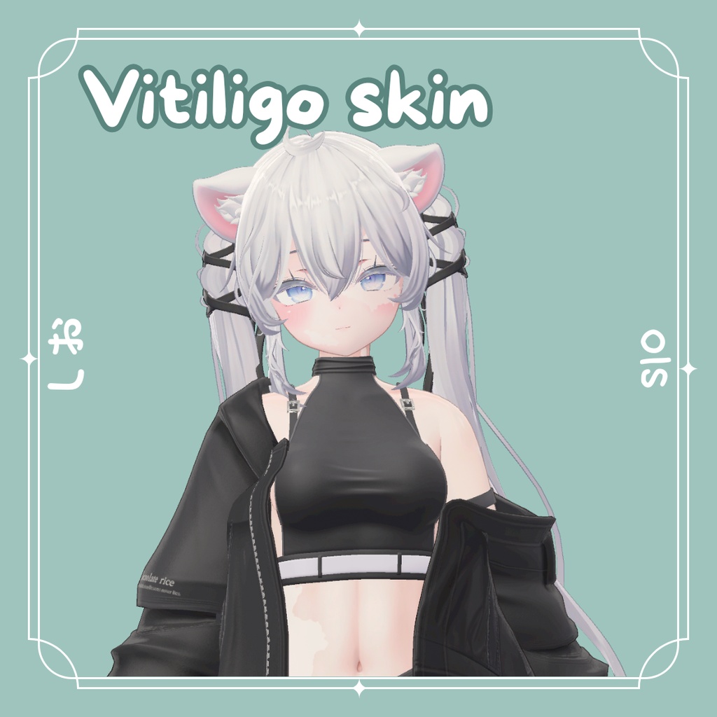 [Sio] Vitiligo skin (2 versions set body and face)