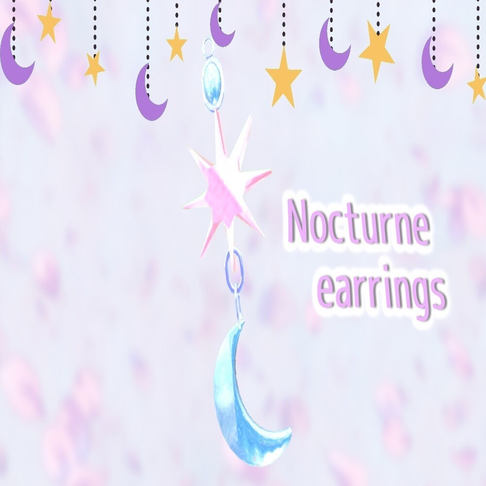【VRChat想定】 🌙Nocturne earring🌙