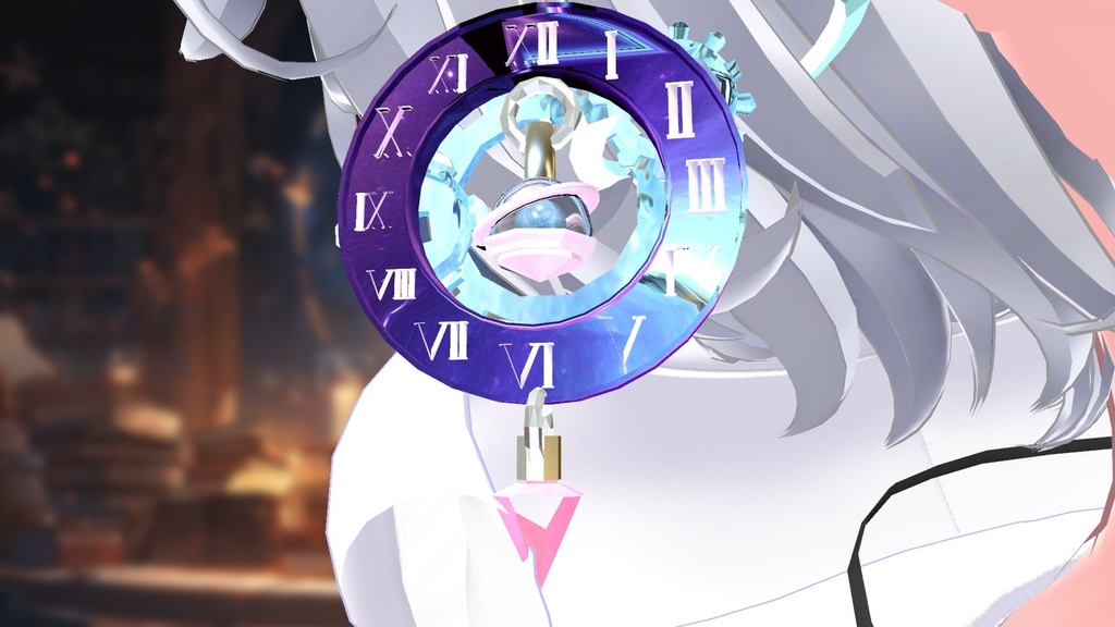 【VRChat想定】アクセサリー「☄Chrono Stella ring☄」【Phys bone】